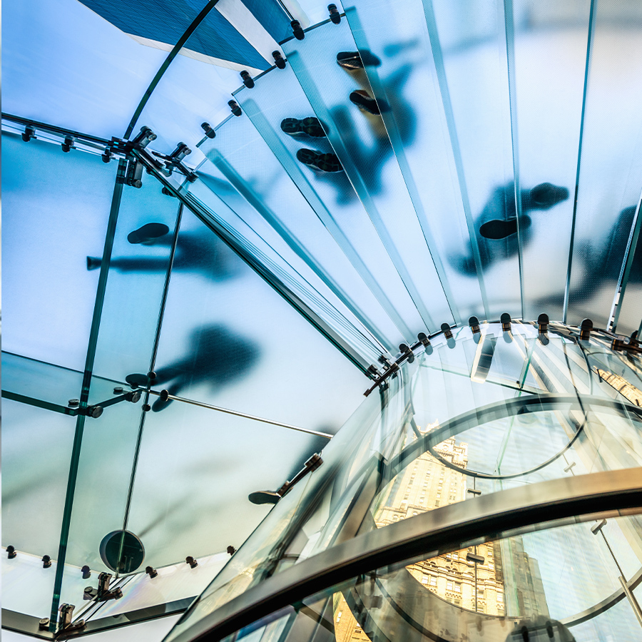 Modernes Treppenhaus